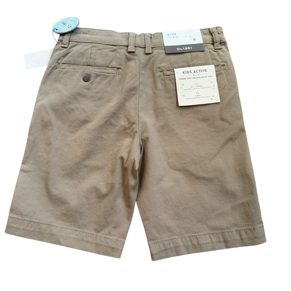 DL1961 Jacob Chino Shorts Boy's Size 8 NWT Sandbar - Picture 2 of 5